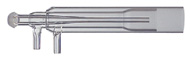Quartz Torch with 2.3mm Injector for AJ/Bruker/Varian ICP-MS, alternative to OEM Part# 10-5000-030-00